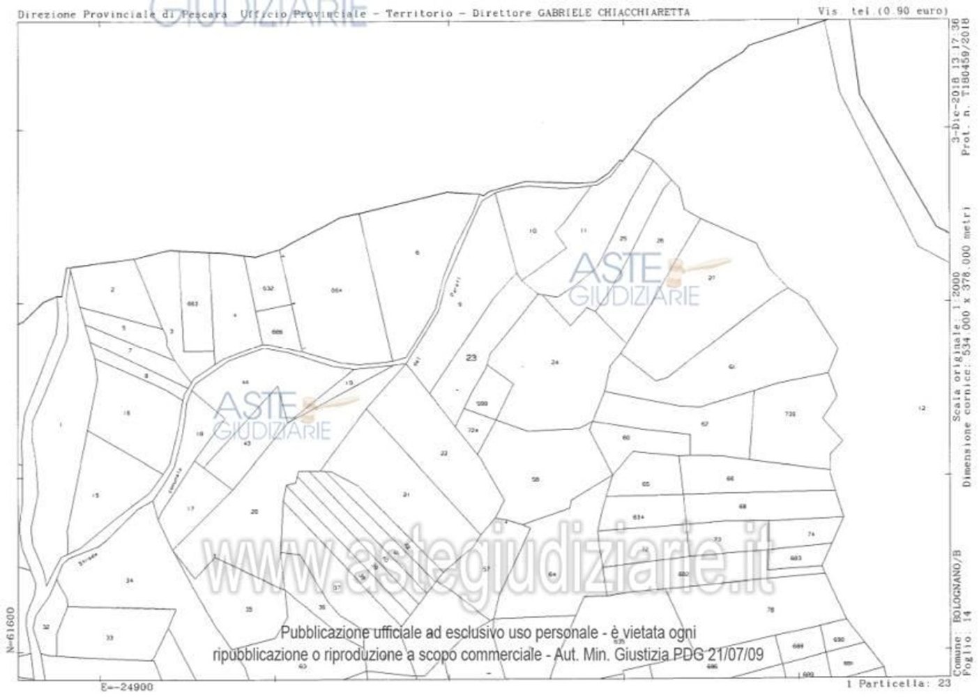 18990m² Land in Bolognano, Italy No. 382410