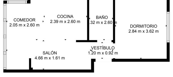 Apartamento de 1 dormitorio en València, Spain No. 154205 12
