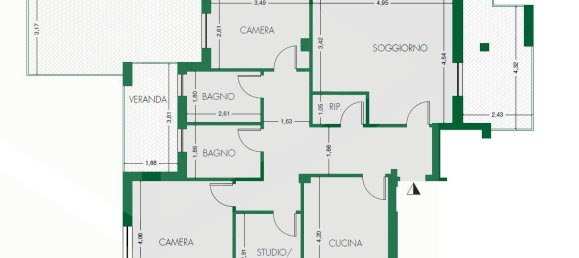 7 rooms Apartment in Terrazzo, Italy No. 26946 3