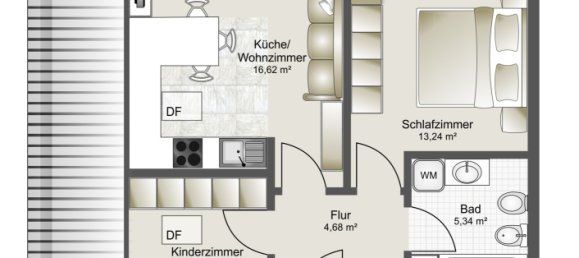 Apartamento T2 em Coburg, Germany N.º 33882 2