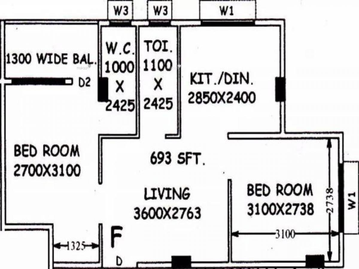 2 bedrooms House in Kolkata, India No. 5474