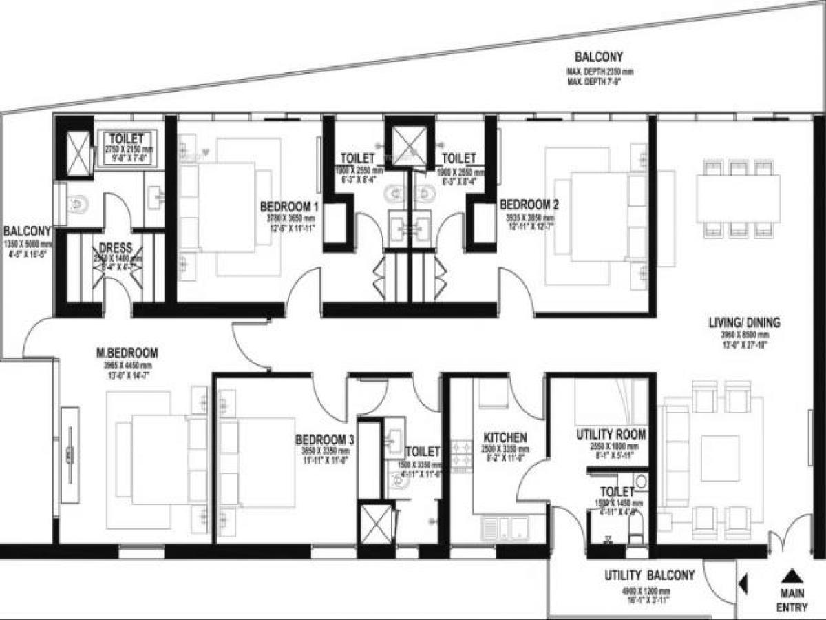 4 bedrooms House in Gurgaon, India No. 12699