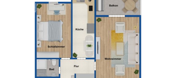 2-salle Appartement à Westend, Germany No. 48656 11