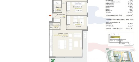 3 غرف نوم شقة في Golf Bahia, Spain رقم 6747 15