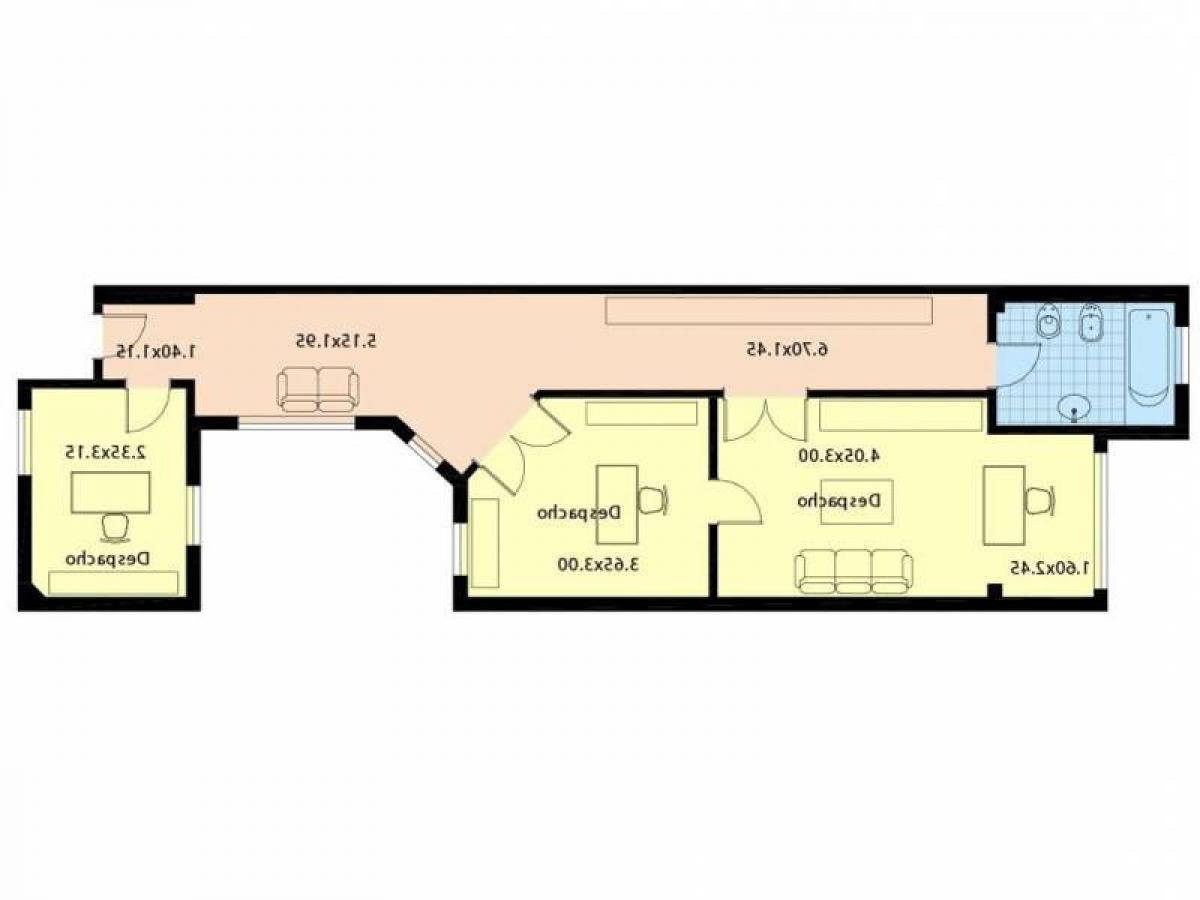 Apartamento de 2 dormitorios en Buenos Aires, Argentina No. 65405