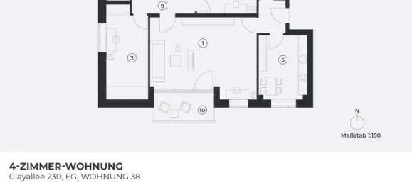 Квартира с 3 спальнями в Далем, Германия № 45745 17