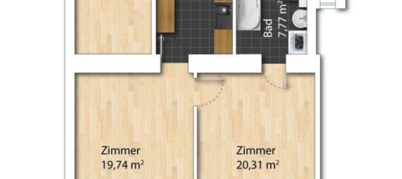 3غرفة شقة في Rudolfsheim-Funfhaus, Austria رقم 245273 23