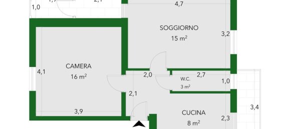 2غرفة شقة في Modugno, Italy رقم 20604 13