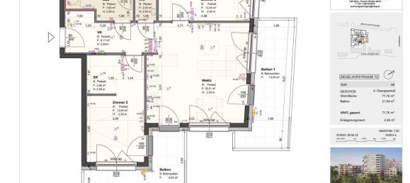 3-salle Appartement à Vienna, Austria No. 189783 10