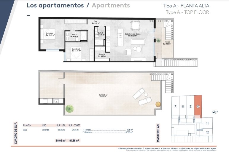 2 chambres Appartement à San Pedro del Pinatar, Spain No. 285790