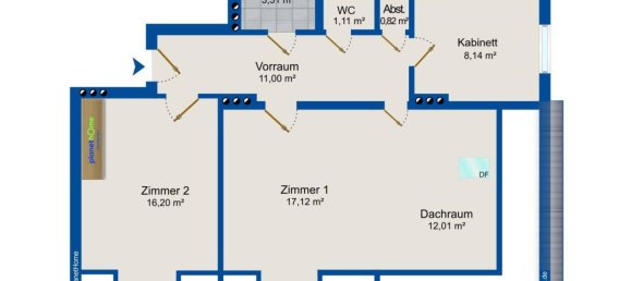 Квартира с 3 комнатами в Хитцинг, Австрия № 133933 13