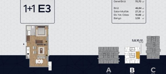 Apartamento de 2 divisões em Kâğıthane, Turkey N.º 27209 12