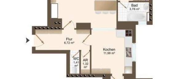 3 rooms Apartment in Alsergrund, Austria No. 112894 9