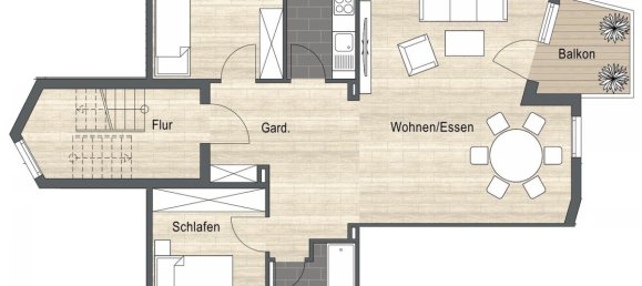 3 rooms Apartment in Esslingen, Germany No. 276020 2