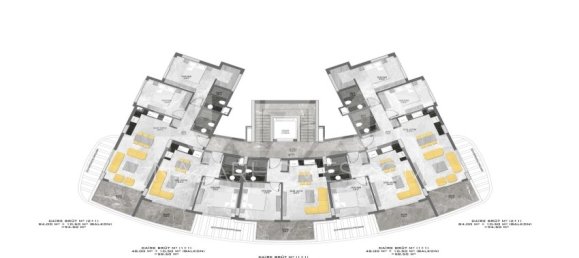 Apartamento 1+1 em Alanya, Turkey N.º 14353 25