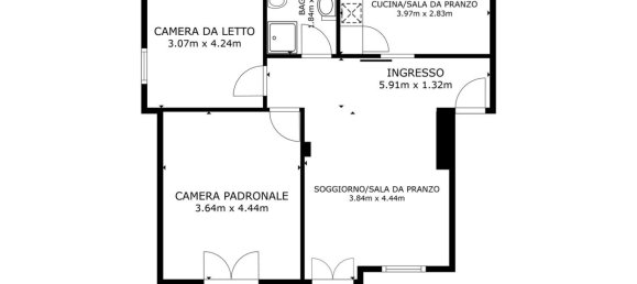 Apartamento de 3 habitaciónes en Bordighera, Italy No. 208396 27