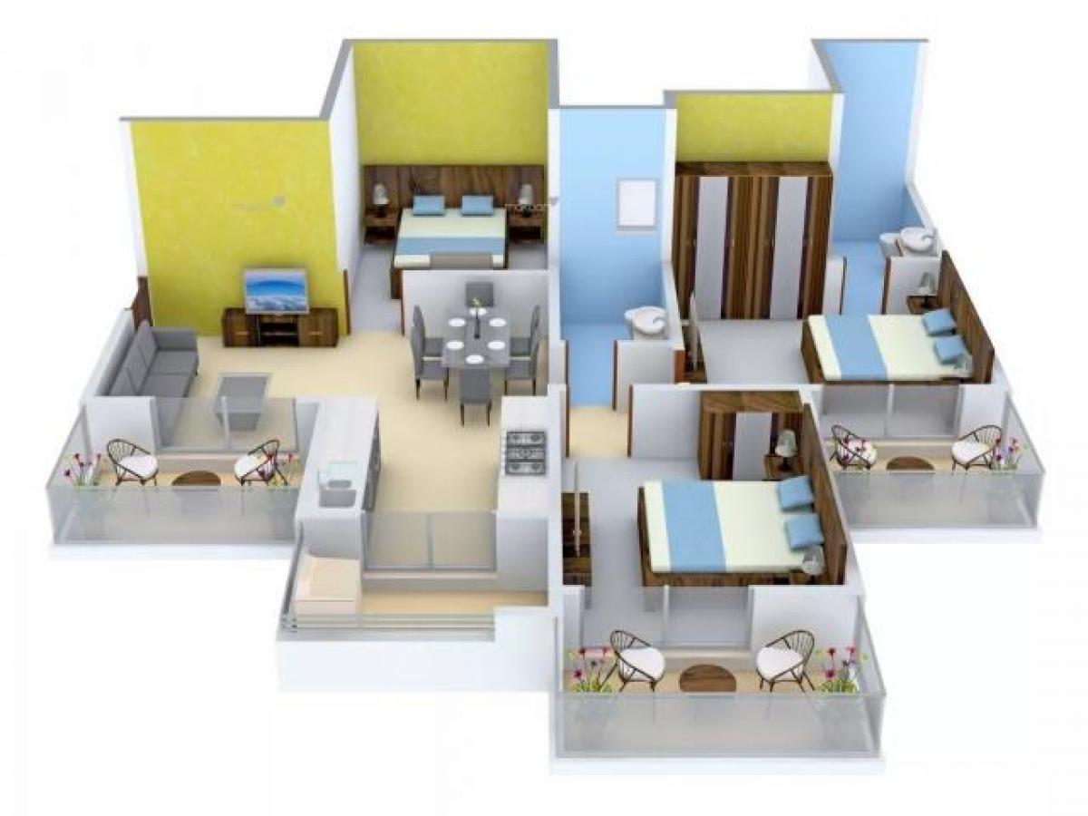 3 bedrooms House in Noida, India No. 48586