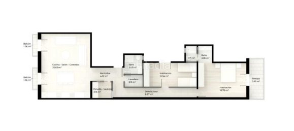 Apartamento de 2 dormitorios en Ciudad Vieja, Spain No. 156910 41