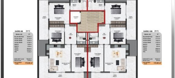 4 rooms Apartment in Cikcilli, Turkey No. 14890 25