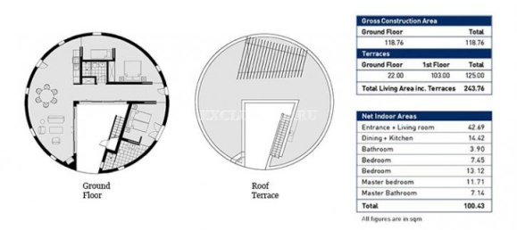 Villa 3+1 em Bodrum, Turkey N.º 28265 6