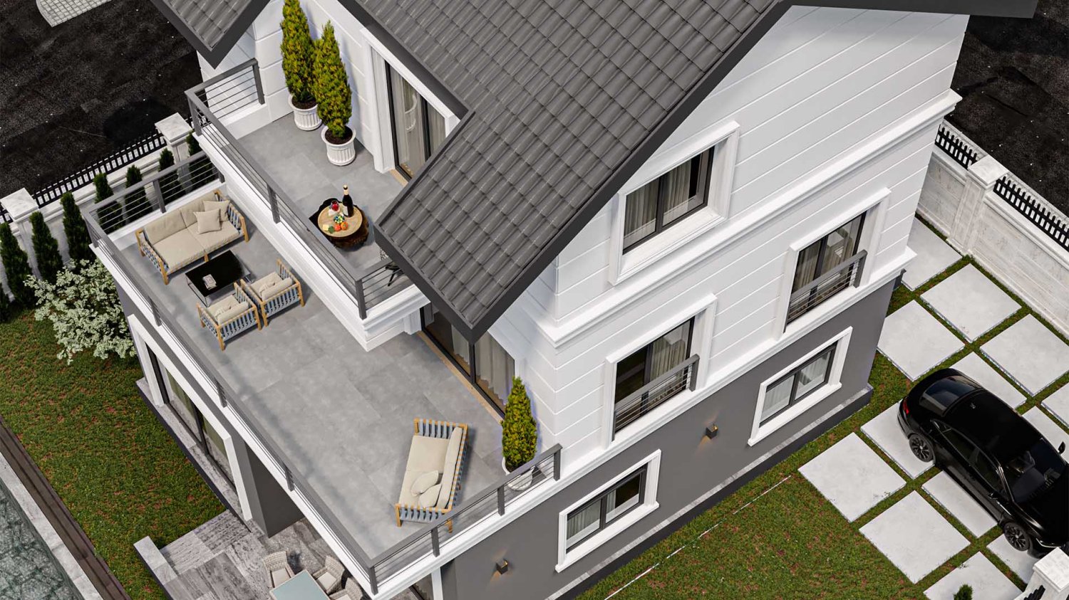 فيلا 4+1 في Kadriye, Turkey رقم 8499