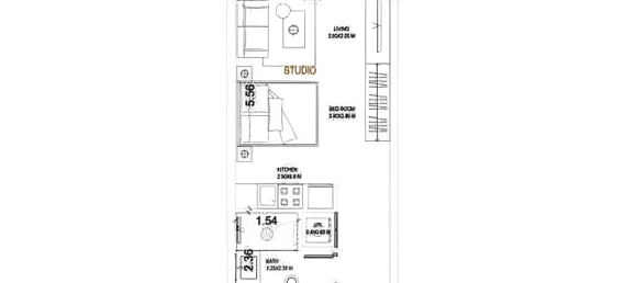 Estúdio em Jumeirah Village Circle, UAE N.º 121420 5