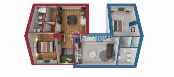 Квартира с 2 комнатами в Турин, Италия № 117132 12