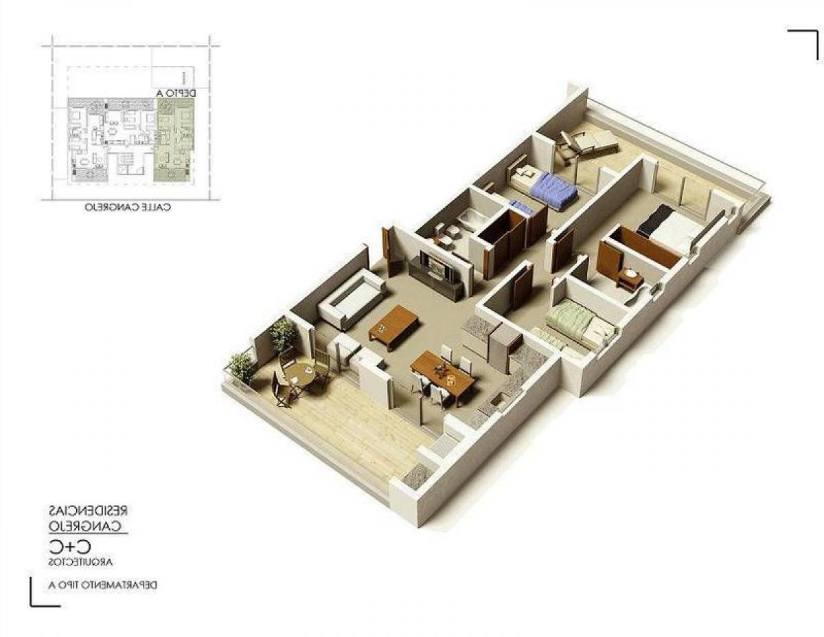 3 bedrooms Apartment in Mar del Plata, Argentina No. 93898