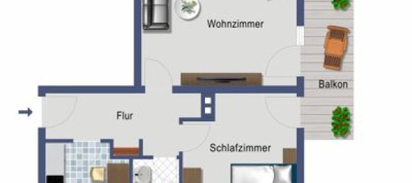 Квартира с 3 комнатами в Дуйсбург, Германия № 107289 6