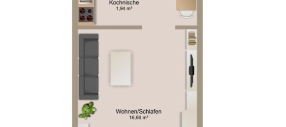 استوديو في Freiburg im Breisgau, Germany رقم 36295 6