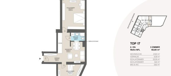 3 rooms Apartment in Penzing, Austria No. 2838 15