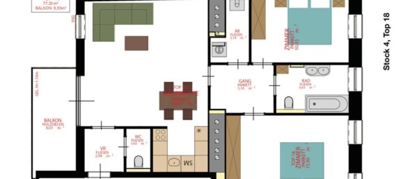 3 rooms Apartment in Rudolfsheim-Funfhaus, Austria No. 146153 22