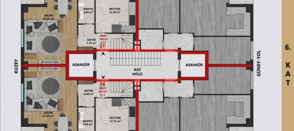 Wohnung 1+2 in Antalya, Turkey, Nr. 33710 13