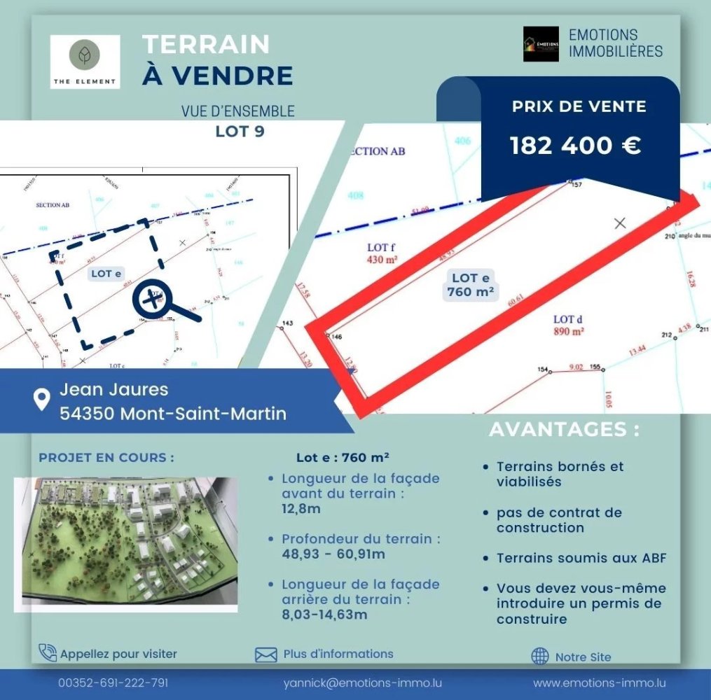  Land in Mont-Saint-Martin, France No. 63821