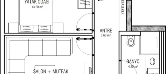 Apartment 2+1 in Mugla, Turkey No. 33138 11