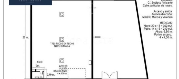 مستودع في Alicante, Spain 310متر مربع رقم 161968 4