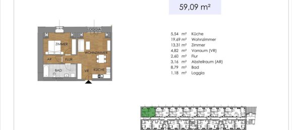 3-Zimmer Wohnung in Bruck an der Leitha, Austria, Nr. 197996 30