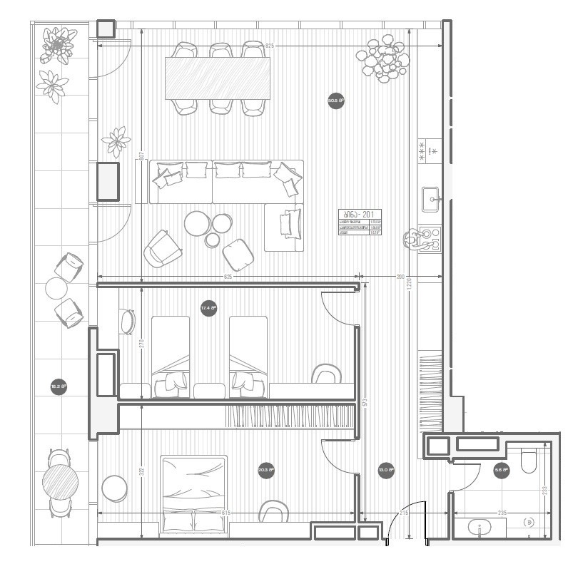 2 غرف نوم شقة في Tbilisi, Georgia رقم 1377