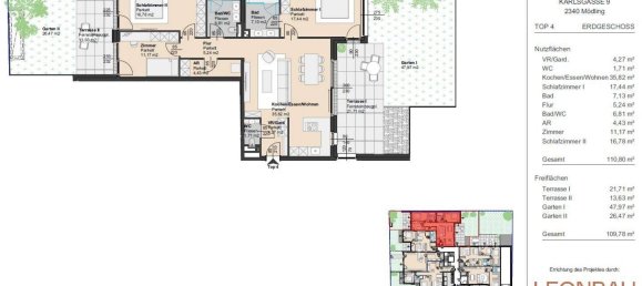 4 rooms Apartment in Modling, Austria No. 24982 8