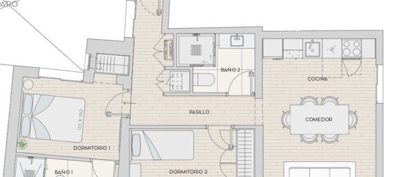 2 Schlafzimmer Wohnung in Madrid, Spain, Nr. 111291 11