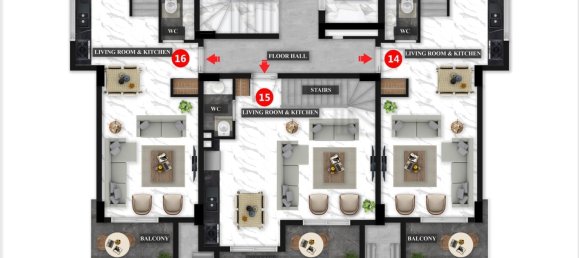 Apartment 1+1 in Avsallar, Turkey No. 31308 15