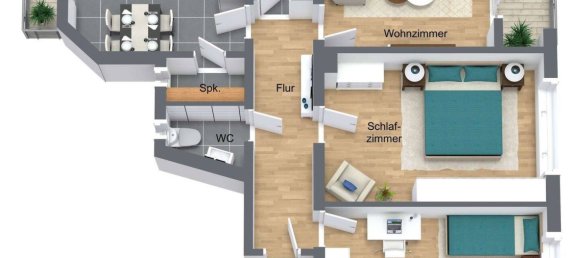 2 غرف نوم شقة في Wurzburg, Germany رقم 371372 11