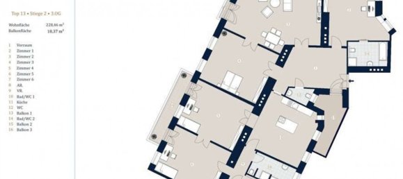 Apartamento de 4 dormitorios en Alsergrund, Austria No. 125123 5