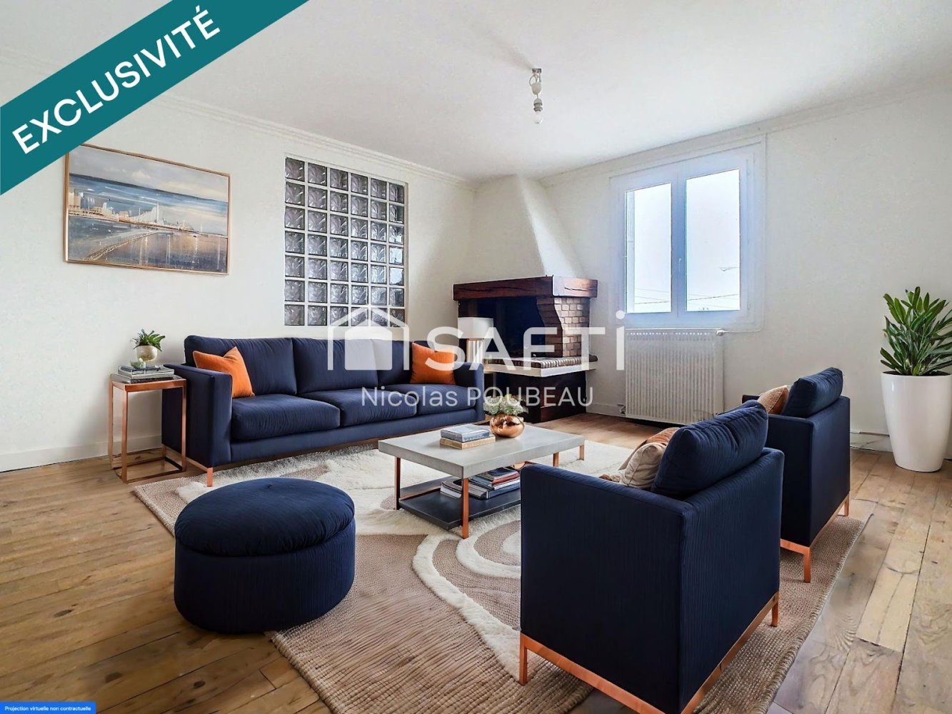 4 غرف نوم منزل في Saint-Branchs, France رقم 54817