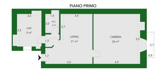 Apartamento de 2 divisões em Molfetta, Italy N.º 270219 11