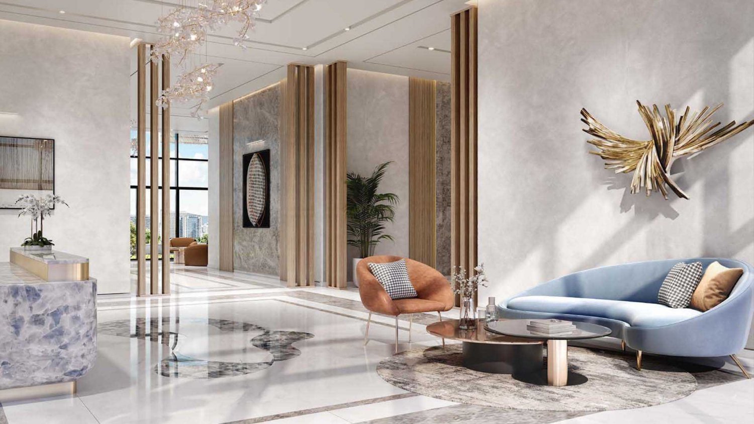 Apartamento de 1 dormitorio en AZIZI VENICE, Dubai South (Dubai World Central), UAE No. 61503