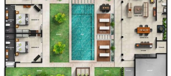 Vivenda T2 em Seminyak, Indonesia N.º 3445 14