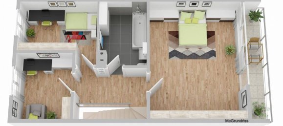 2 غرف نوم تاون هاوس في Neu-Ulm, Germany رقم 287735 17