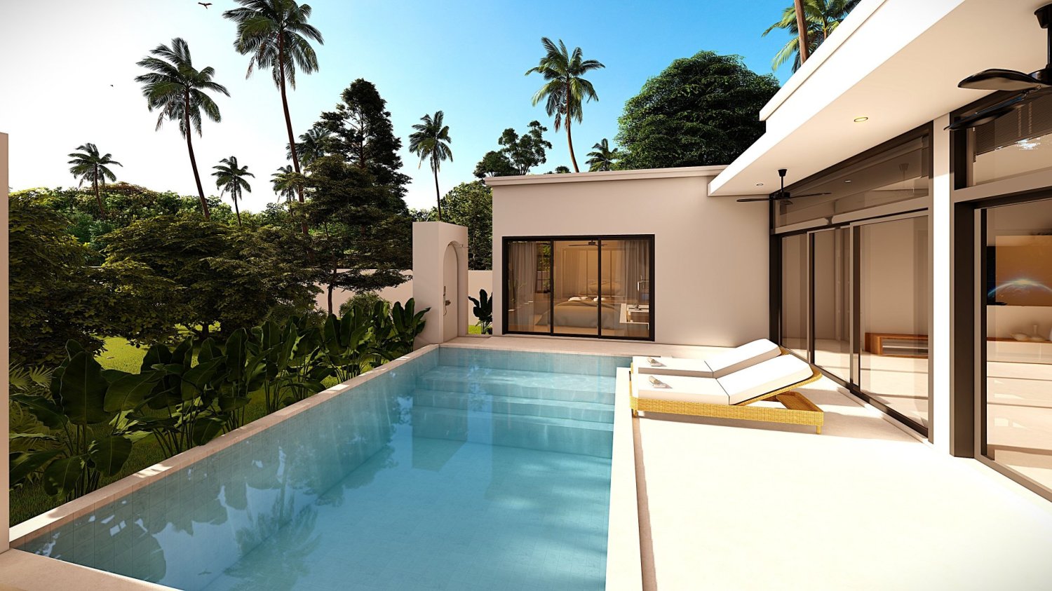 Дом с 3 спальнями в Самуй, Таиланд № 59994