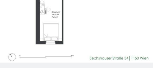 2غرفة شقة في Rudolfsheim-Funfhaus, Austria رقم 220610 24